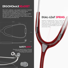 Load image into Gallery viewer, MDF® Acoustica® Lightweight Dual Head Stethoscope (MDF747XP) - Burgundy
