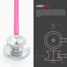 Load image into Gallery viewer, MDF® Acoustica® Lightweight Dual Head Stethoscope (MDF747XP) - Fuchsia
