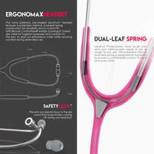 Load image into Gallery viewer, MDF® Acoustica® Lightweight Dual Head Stethoscope (MDF747XP) - Fuchsia
