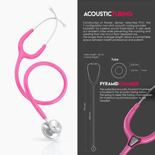 Load image into Gallery viewer, MDF® Acoustica® Lightweight Dual Head Stethoscope (MDF747XP) - Fuchsia

