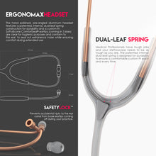 Load image into Gallery viewer, MDF® Acoustica® Lightweight Dual Head Stethoscope (MDF747XP) - Matte Rose Gold and White
