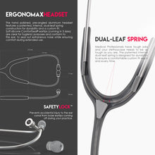 Load image into Gallery viewer, MDF® Acoustica® Lightweight Dual Head Stethoscope (MDF747XP) - Grey
