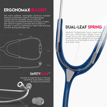 Load image into Gallery viewer, MDF® Acoustica® Lightweight Dual Head Stethoscope (MDF747XP) - Navy Blue
