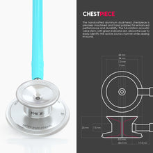Load image into Gallery viewer, MDF® Acoustica® Lightweight Dual Head Stethoscope (MDF747XP) - Pastel Blue
