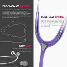 Load image into Gallery viewer, MDF® Acoustica® Lightweight Dual Head Stethoscope (MDF747XP) - Pastel Purple
