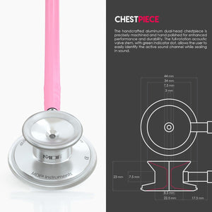 MDF® Acoustica® Lightweight Dual Head Stethoscope - Pink