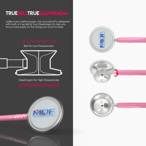 MDF® Acoustica® Lightweight Dual Head Stethoscope - Pink
