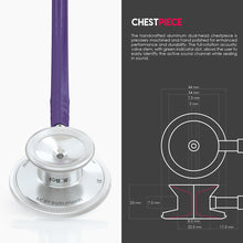 Load image into Gallery viewer, MDF® Acoustica® Lightweight Dual Head Stethoscope (MDF747XP) - Purple
