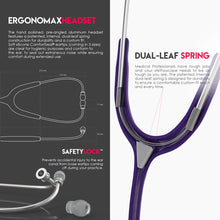 Load image into Gallery viewer, MDF® Acoustica® Lightweight Dual Head Stethoscope (MDF747XP) - Purple
