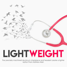 Load image into Gallery viewer, MDF® Acoustica® Lightweight Dual Head Stethoscope (MDF747XP) - Raspberry
