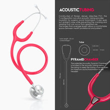 Load image into Gallery viewer, MDF® Acoustica® Lightweight Dual Head Stethoscope (MDF747XP) - Raspberry
