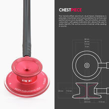 Load image into Gallery viewer, MDF® Acoustica® Lightweight Dual Head Stethoscope (MDF747XP) - Red and Black

