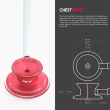 Load image into Gallery viewer, MDF® Acoustica® Lightweight Dual Head Stethoscope (MDF747XP) - Red and White
