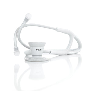 MDF® Classic Cardiology Dual Head Stethoscope with Stainless Steel Chestpiece and Headset (MDF797) - WhiteOut and White