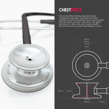 Load image into Gallery viewer, MDF® MD One® Stainless Steel Dual Head Stethoscope (MDF777) - Black
