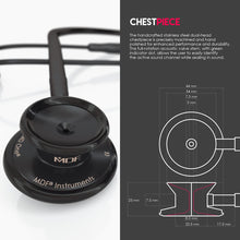 Load image into Gallery viewer, MDF® MD One® Stainless Steel Dual Head Stethoscope (MDF777) - BlackOut and Black
