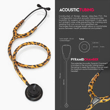 Load image into Gallery viewer, MDF® MD One® Stainless Steel Dual Head Stethoscope (MDF777) - BlackOut and Cheetah
