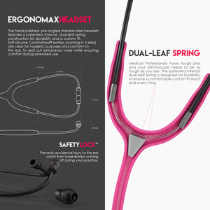 MDF® MD One® Stainless Steel Dual Head Stethoscope (MDF777) - BlackOut and Muddy Girl