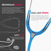 Load image into Gallery viewer, MDF® MD One® Stainless Steel Dual Head Stethoscope (MDF777) - Bright Blue
