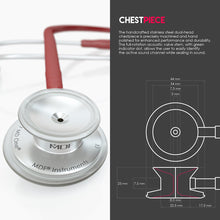 Load image into Gallery viewer, MDF® MD One® Stainless Steel Dual Head Stethoscope (MDF777) - Burgundy
