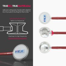 Load image into Gallery viewer, MDF® MD One® Stainless Steel Dual Head Stethoscope (MDF777) - Burgundy
