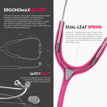 Load image into Gallery viewer, MDF® MD One® Stainless Steel Dual Head Stethoscope (MDF777) - Fuchsia
