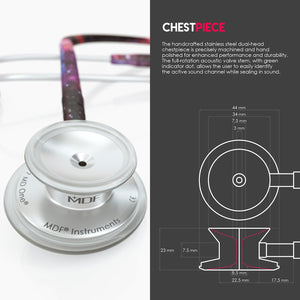 MDF® MD One® Stainless Steel Dual Head Stethoscope (MDF777) - Galaxy