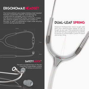 MDF® MD One® Stainless Steel Dual Head Stethoscope (MDF777) - Galaxy