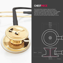 Load image into Gallery viewer, MDF® MD One® Stainless Steel Dual Head Stethoscope (MDF777) - Gold and Black
