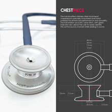 Load image into Gallery viewer, MDF® MD One® Stainless Steel Dual Head Stethoscope (MDF777) - Navy Blue
