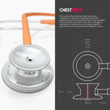Load image into Gallery viewer, MDF® MD One® Stainless Steel Dual Head Stethoscope (MDF777) - Orange
