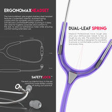 Load image into Gallery viewer, MDF® MD One® Stainless Steel Dual Head Stethoscope (MDF777) - Pastel Purple
