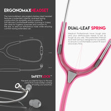 Load image into Gallery viewer, MDF® MD One® Stainless Steel Dual Head Stethoscope (MDF777) - Pink
