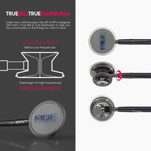 Load image into Gallery viewer, MDF® MD One® Stainless Steel Dual Head Stethoscope - Perle Noire and Black
