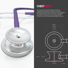 Load image into Gallery viewer, MDF® MD One® Stainless Steel Dual Head Stethoscope (MDF777) - Purple
