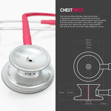 Load image into Gallery viewer, MDF® MD One® Stainless Steel Dual Head Stethoscope (MDF777) - Raspberry
