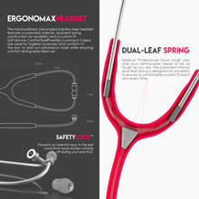 Load image into Gallery viewer, MDF® MD One® Stainless Steel Dual Head Stethoscope (MDF777) - Raspberry

