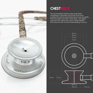 MDF® MD One® Stainless Steel Dual Head Stethoscope (MDF777) - Real Tree