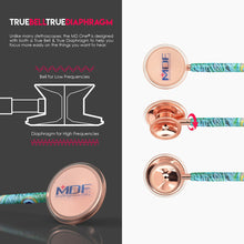Load image into Gallery viewer, MDF® MD One® Stainless Steel Dual Head Stethoscope (MDF777) - Rose Gold and Peacock
