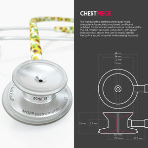 MDF® MD One® Stainless Steel Dual Head Stethoscope (MDF777) - Sunflower