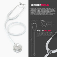 Load image into Gallery viewer, MDF® MD One® Stainless Steel Dual Head Stethoscope (MDF777) - White
