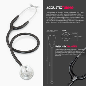 MDF® MD One® Epoch Titanium Stethoscope (MDF777DT) - Black