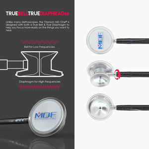 MDF® MD One® Epoch Titanium Stethoscope (MDF777DT) - Black