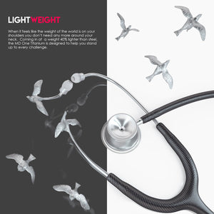 MDF® MD One® Epoch Titanium Stethoscope (MDF777DT) - Carbon Fiber