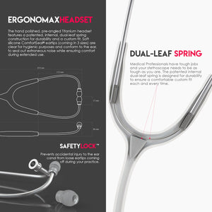 MDF® MD One® Epoch Titanium Stethoscope (MDF777DT) - Carbon Fiber