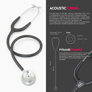 MDF® MD One® Epoch Titanium Stethoscope (MDF777DT) - Carbon Fiber