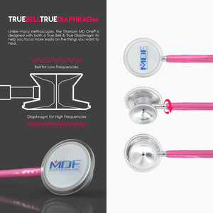 MDF® MD One® Epoch Titanium Stethoscope (MDF777DT) - Fuchsia