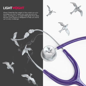 MDF® MD One® Epoch Titanium Stethoscope (MDF777DT) - Purple