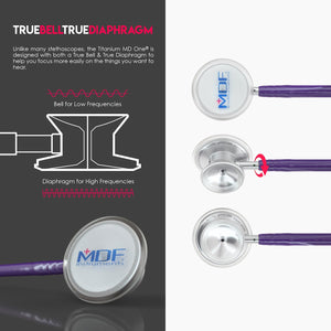 MDF® MD One® Epoch Titanium Stethoscope (MDF777DT) - Purple