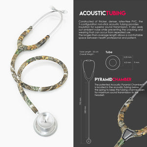 MDF® MD One® Epoch Titanium Stethoscope (MDF777DT) - Real Tree